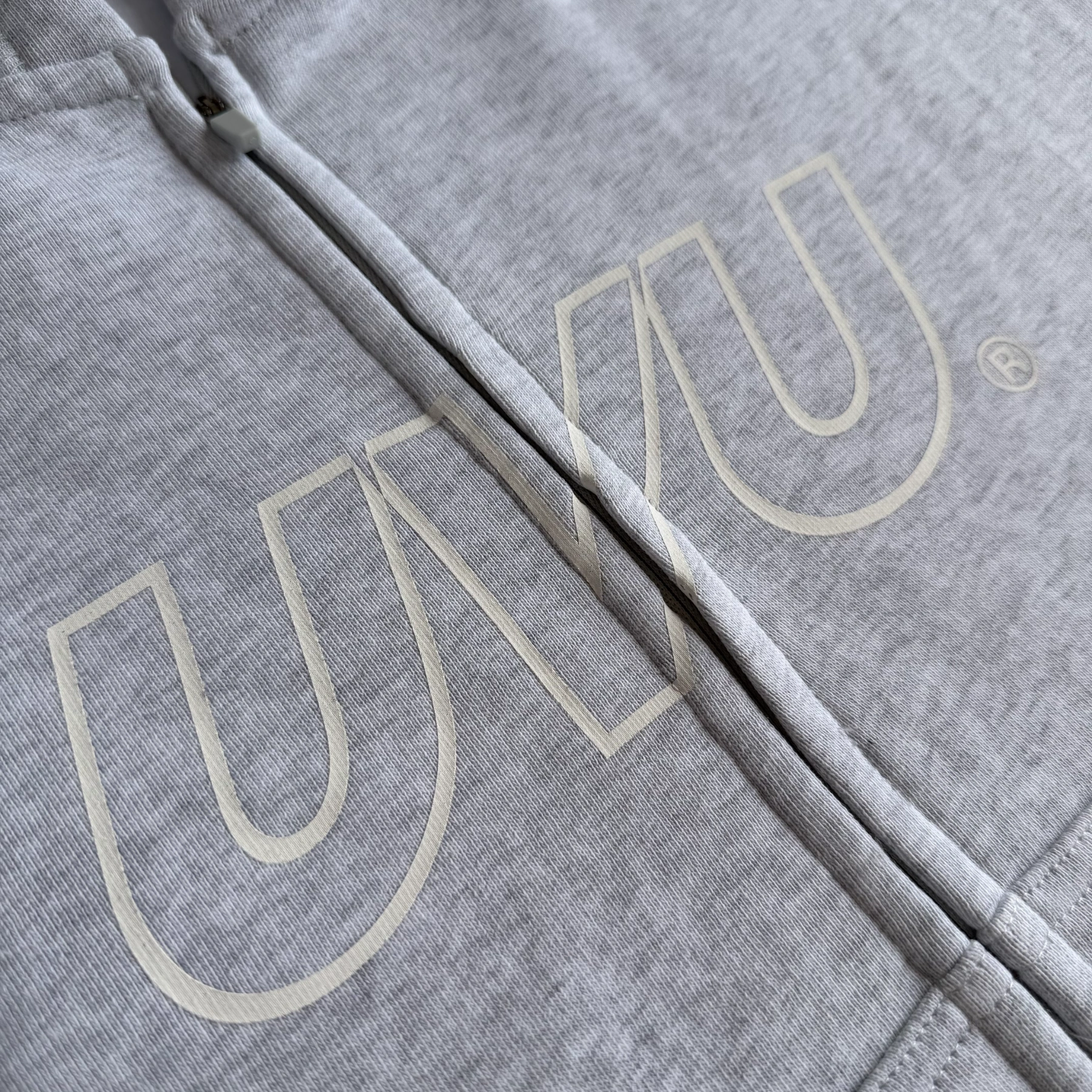Худи UVU Zip серый 3