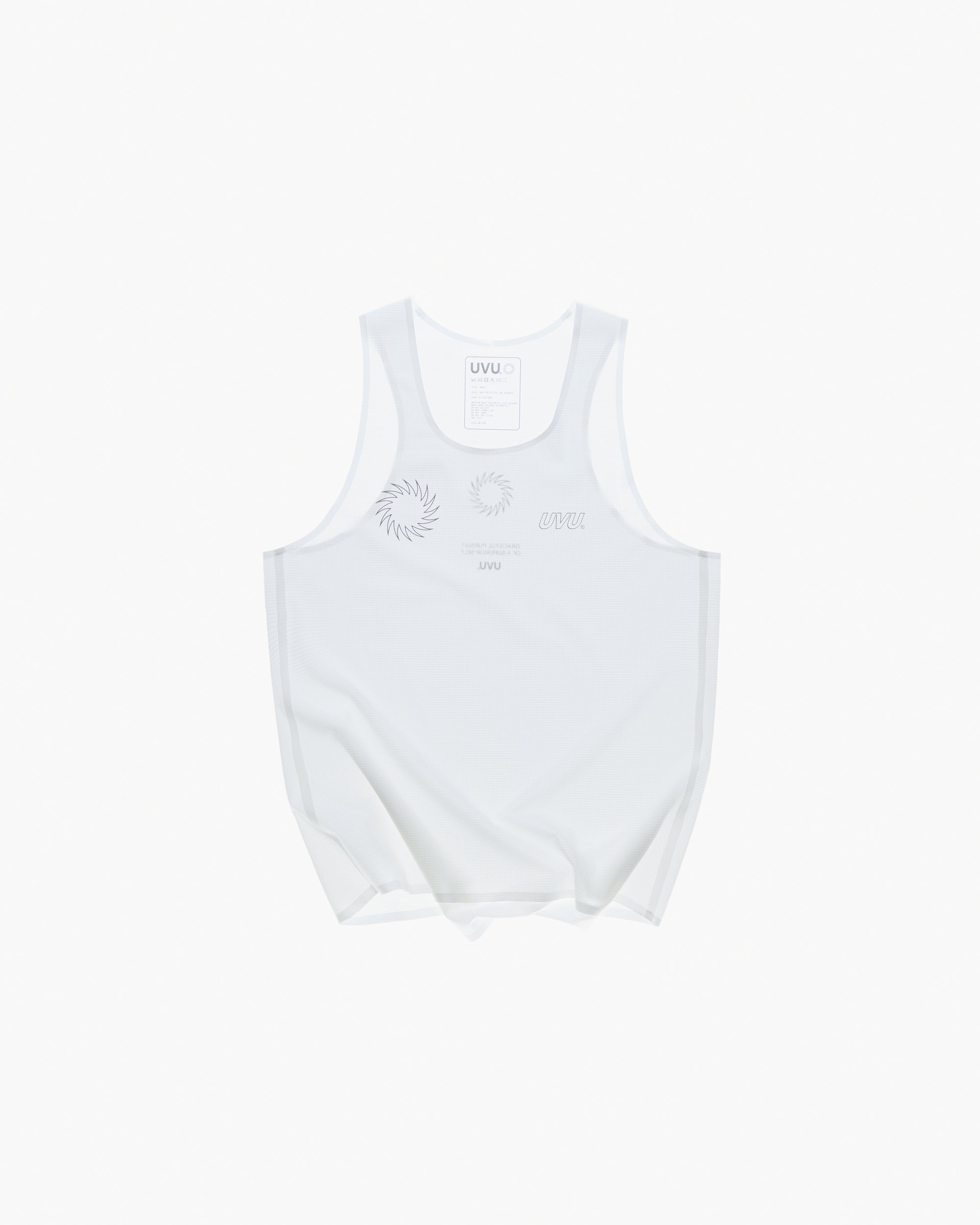 Беговая майка UVU Grid White 1