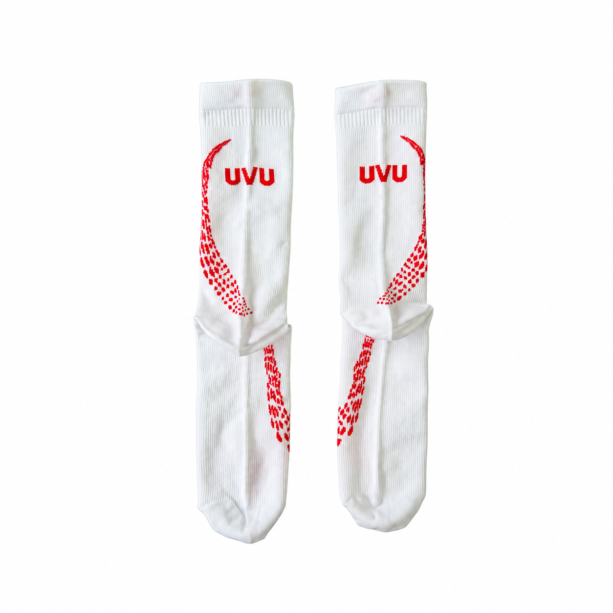Носки UVU Jacquard White Red 2